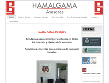 Tablet Screenshot of hamalgama.es